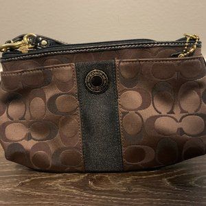 Large Coach Signature Wristlet